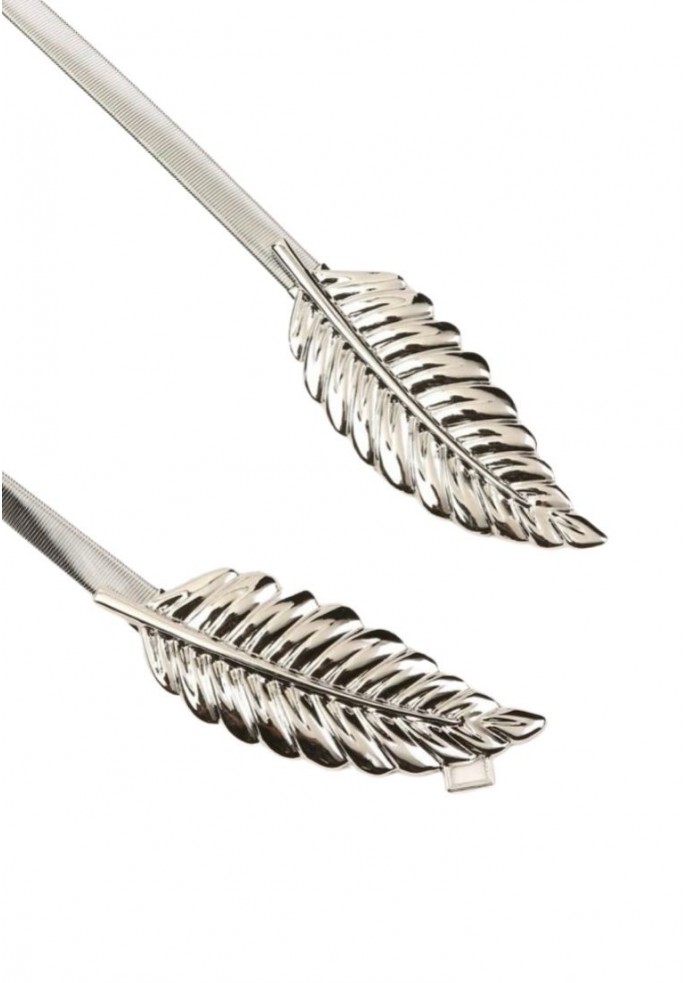 CINTURÓN METALIZADO HOJAS