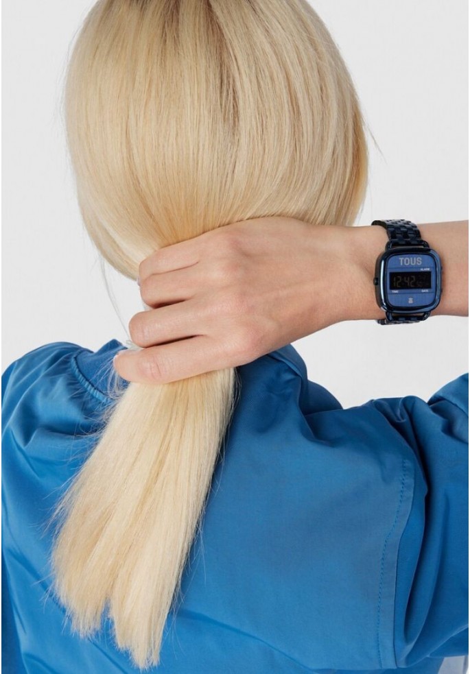 RELOJ DIGITAL CON BRAZALETE DE ACERO...