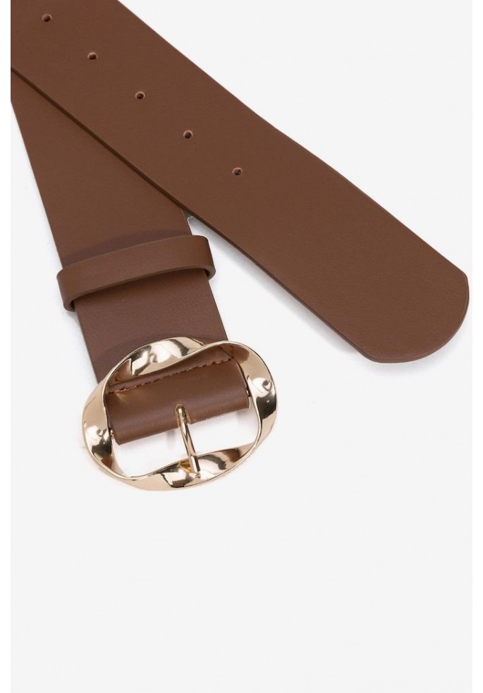 CINTURON ANCHO CON HEBILLA DORADA |...