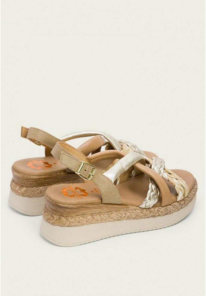 SANDALIA PIEL TRENZA | PORRONET