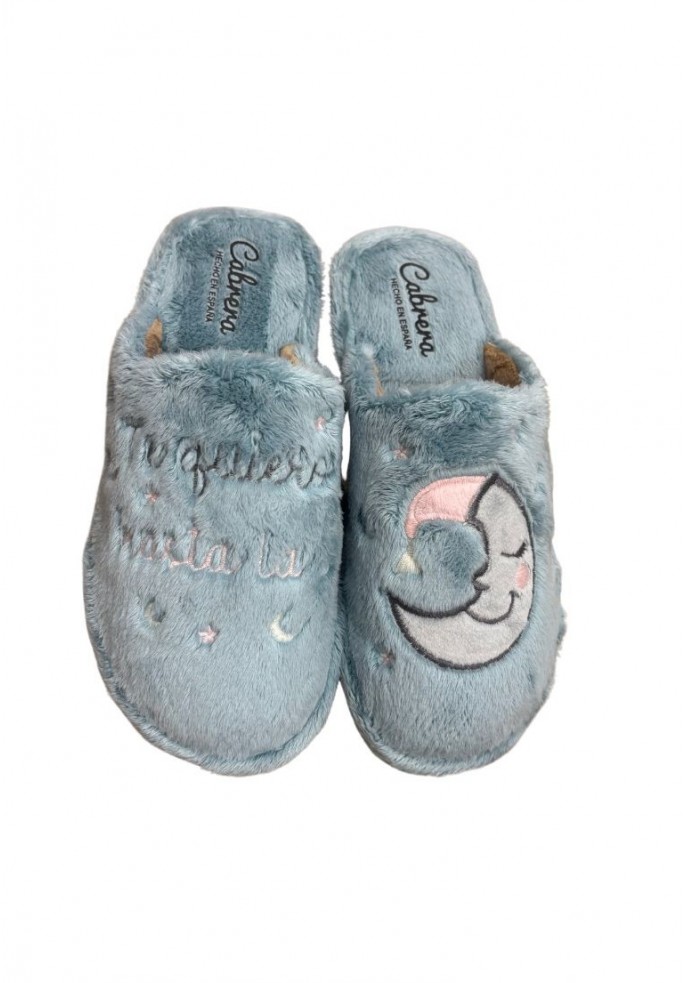 PANTUFLA TE QUIERO HASTA LA LUNA |...