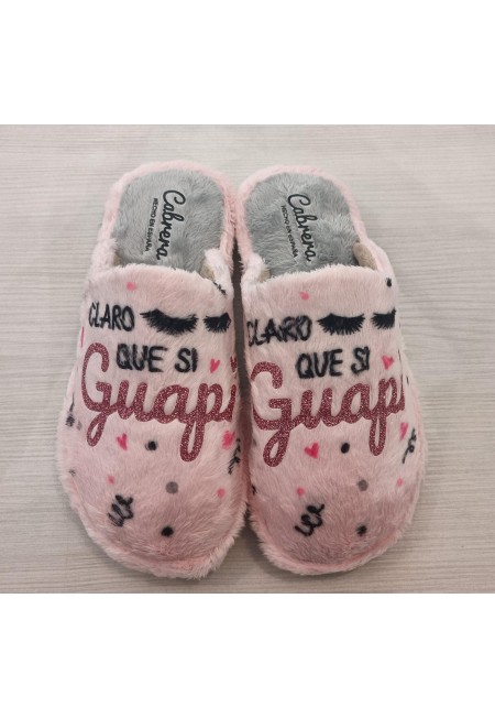 PANTUFLA CLARO QUE SI GUAPI...