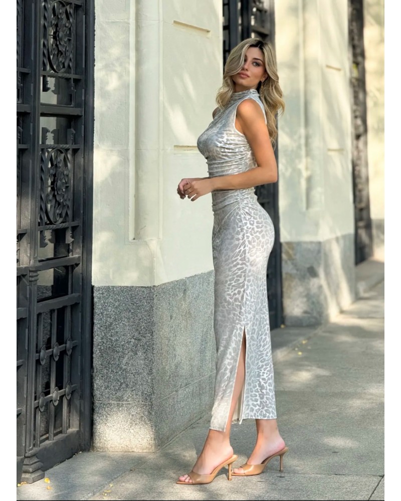 VESTIDO BRILLO LEOPARDO | BOTTINA