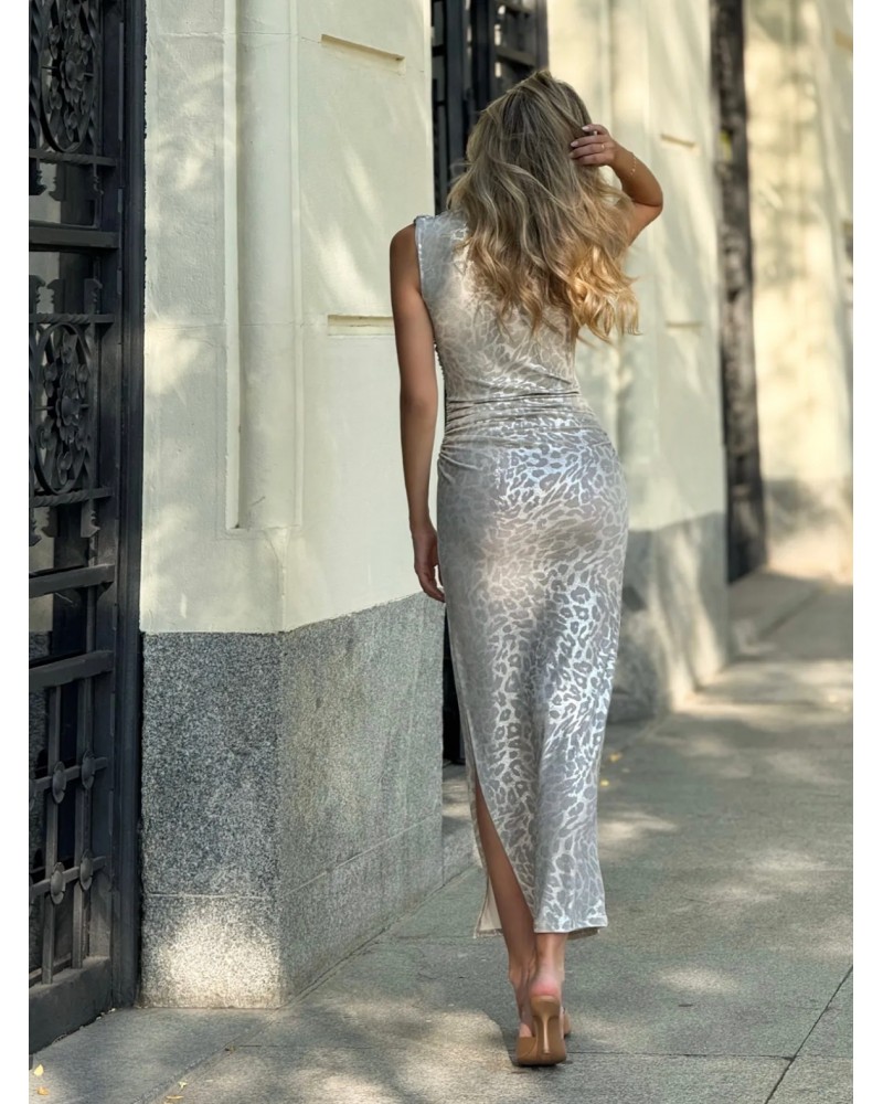 VESTIDO BRILLO LEOPARDO | BOTTINA