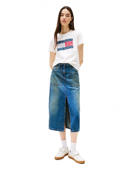 FALDA CLAIRE MIDI | TOMMY HILFIGER