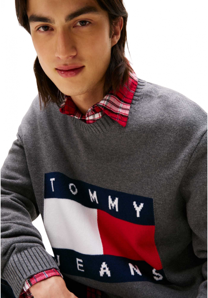 JERSEY REG MELANGE FLAG | TOMMY HILFIGER