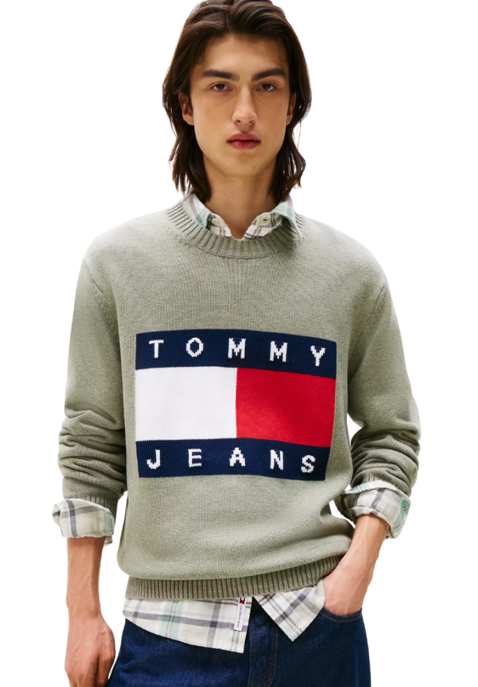 JERSEY REG MELANGE FLAG | TOMMY HILFIGER