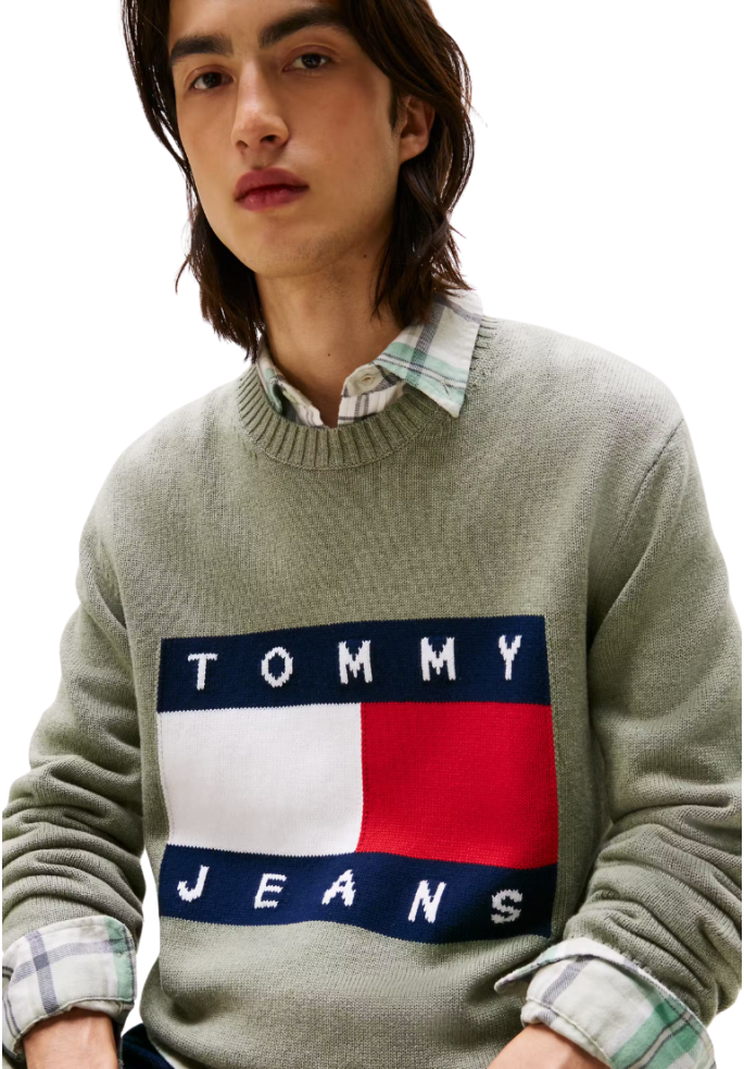 JERSEY REG MELANGE FLAG | TOMMY HILFIGER