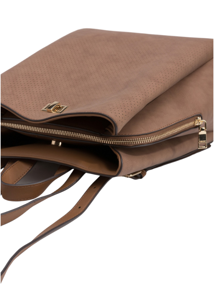 MOCHILA EFECTO GAMUZA PERFORADA |...