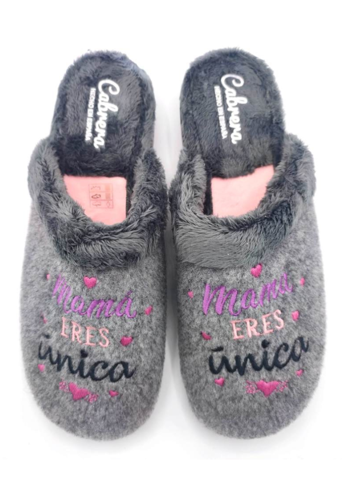 PANTUFLA MAMÁ ERES ÚNICA | CABRERA