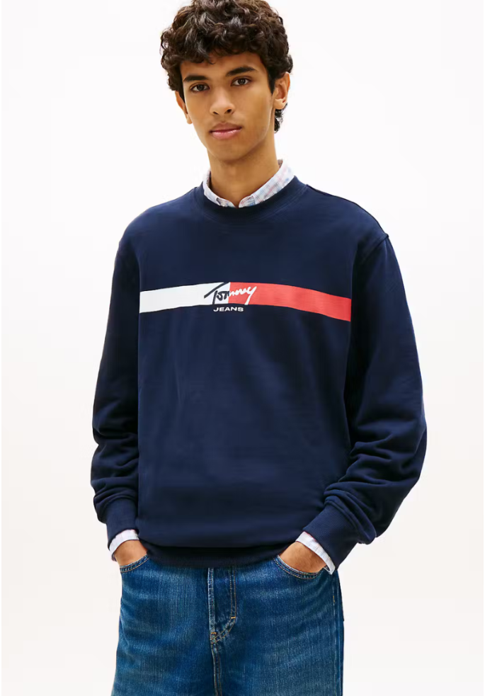 SUDADERA SIGN STRIPE | TOMMY HILFIGER